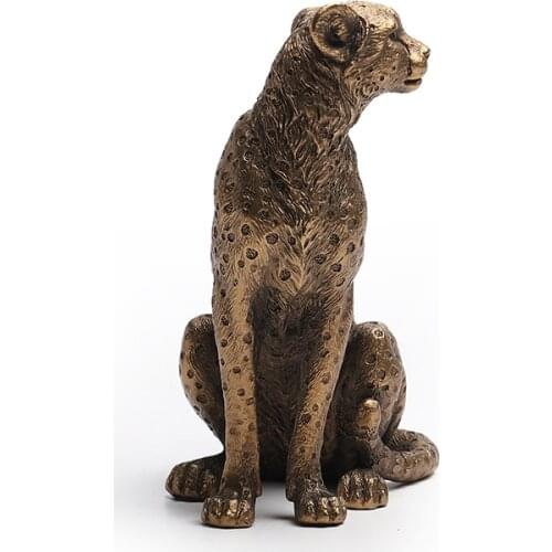 African Leopard Resin Decoration Home Sculpture Animal Model Sculpture Desktop Decoration Wine Cabinet Decoration