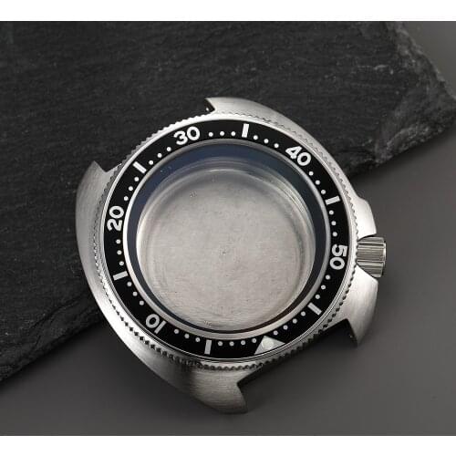 Mod Silver Black SKX 6105 Watch Case Sapphire Glass 20ATM Water Proof Case For Seiko NH35 NH36 SKX007 SKX009 Automatic Movement