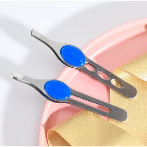 1pc Eyebrow Tweezer Stainless Steel Eyelash Extension Tweezers Eye Hair Removal Lady Face Makeup Tools Beauty Essential