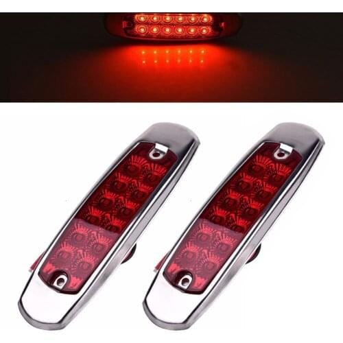 12V Side Marker Lights Clearance Lamp for Pick Up Trucks Trailer Red Amber White Waterproof Turn Signal Light for Jeeps Off-road