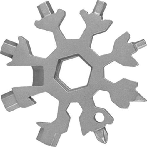 18 in 1 Outdoor Portable Multitool Snow Octagonal Wrench Self Defense EDC Tool Camping Accesorios Hiking Gear