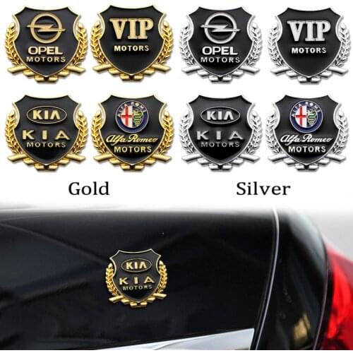 2pcs Car Styling 3D Metal Stickers Decals Emblem Badge For Volkswagen POLO passat b5 b6 b7 t4 t5 golf 4 5 6 7 vw Tiguan Jetta