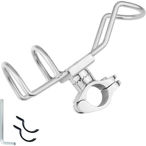 316 Fishing Rod Rack Holder Pole Bracket Support Clamp on Rail Mount 26 or 32mm