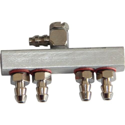 4-Way All-metal Oil Distributor Fuel by-pass Regulator T Connector for Toyan FS-L400 Nitro Engine Model