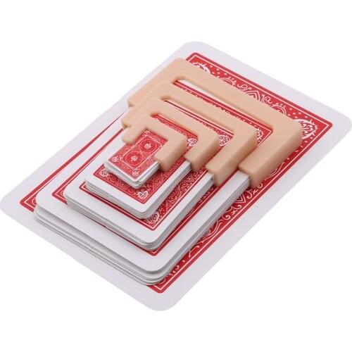 5 Pcs Funny Shrinking Cards Magic Tricks Big To Small Playing Card Training Set Magic Prop for Magician Gimmick Magic Tool