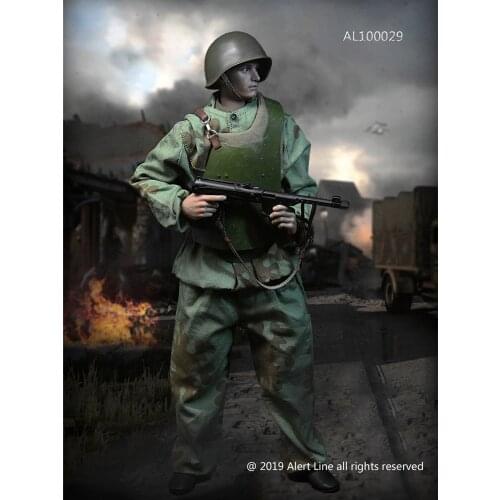 Al100029 1/6 Soldier Wwii Soviet Assault Engineer Doll Model 12'' Action Figure Body Head Sculpture Full Set Of Clothing Model