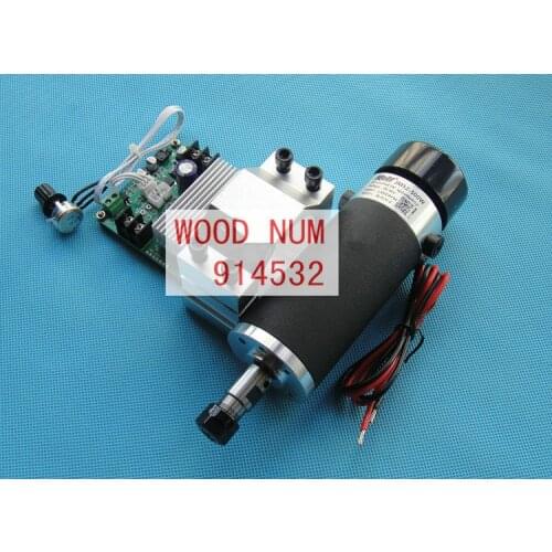 Free shipping ER11 48V 500W brushed high speed air cooled spindle motor + Mach3 Speed Governor Regulator+52mm Spindle Fixture