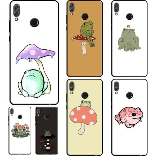Mushroom frog Case For Huawei Honor 10 Lite 10X 8 9 10i 6A 8A 8S 7S 7X 8X 9X 7C 20 7A 4C 6C Pro Cover