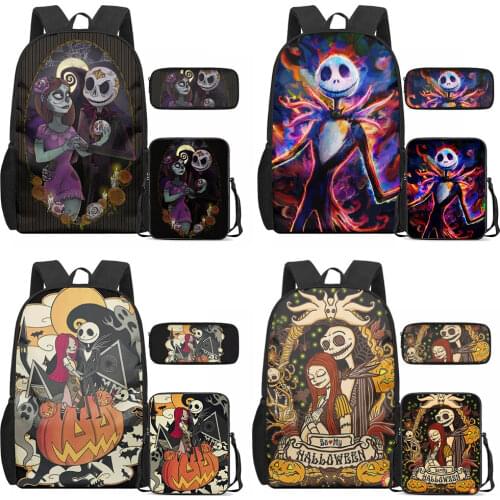 HYCOOL Pumpkin Skull Nightmare Before Christmas Print Women Cross Body Bag Luxury Fashion Travel Zipper Pouch Custom Wholesale