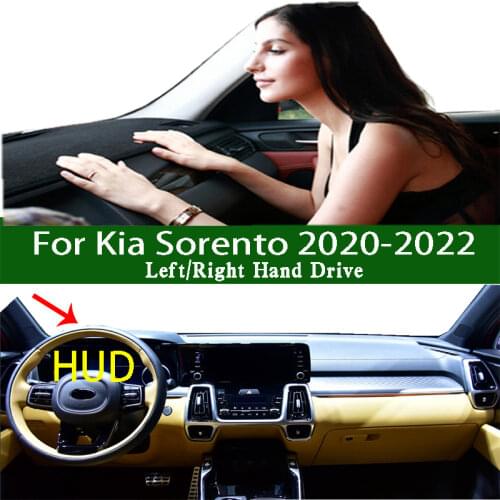 Fits Kia Sorento Phev UK 2020 2021 2022 Car-styling Dashmat Dashboard Cover Protective Instrument Panel Pad Dash Mat Carpet