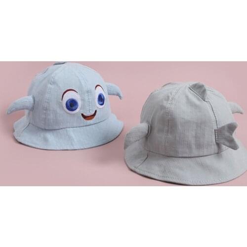 Kids Bucket Hats Cute Carton Childrens Elf Hat Big Eyes Baby Toddler Basin Cap Lovely Tail Infant Sunshade Fisherman Caps