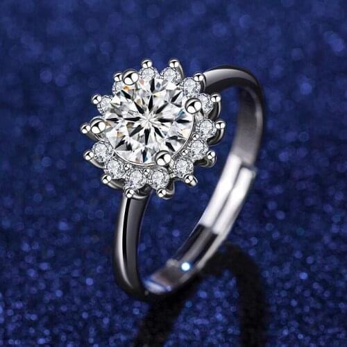Trendy Jewelry Rings For Women Cubic Zirconia Charms Bridal Wedding Engagement White Gold Color Ring