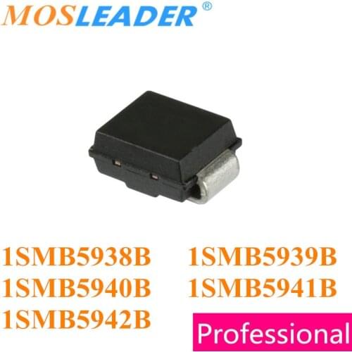 Mosleader 1000pcs SMB 1SMB5938B 1SMB5939B 1SMB5940B 1SMB5941B 1SMB5942B DO214AA 1SMB5938 1SMB5939 1SMB5940 1SMB5941 1SMB5942