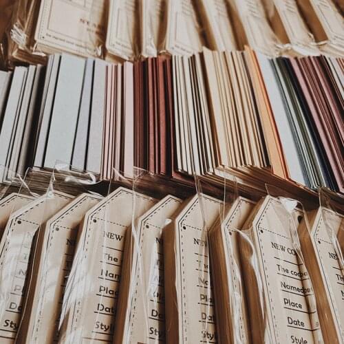 30PCS Vintage Self-Collection Series Memo Paper DIY Scrapbooking Backing Collage Creative Matching Decorative Material Paper