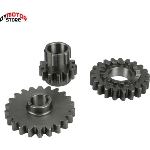 Motorcycle Start Gear Bridge Gear Driven Gear Kit For lifan 150cc LF150 1P56FMJ Horizontal Kick Starter Engine Parts