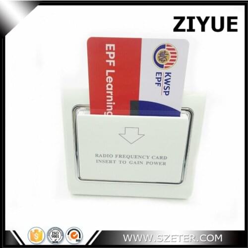 S50 S70 High frequency 13.56mhz MF Card key Energy saver switch Card Holder for hotel guest room
