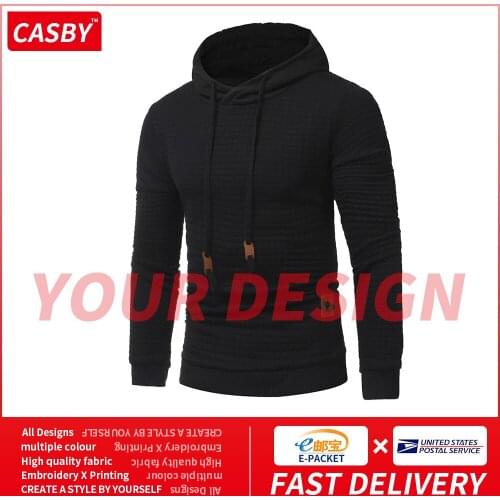 Fall Winter Design Sports Hoodies New Fashion DIY Print Graphic Sweatshirt Casual Personalized Custom Logo Men Clothing CA-S12