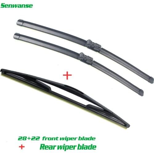 Senwanse Front and rear Wiper Blades For Opel Meriva B 2010-2017 Windshield Windscreen wiper blade 28"+22"+16"