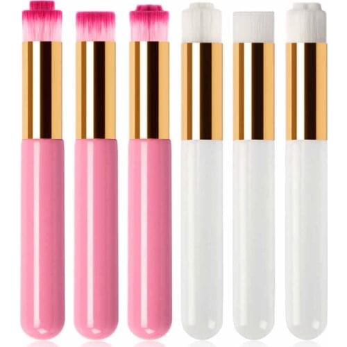 One Piece Wood Handle Nose Washing Cleaning Flat Headed Cosmetic Brush Deep Pore Cleanser Nosewing Beauty Makeup Tools E558