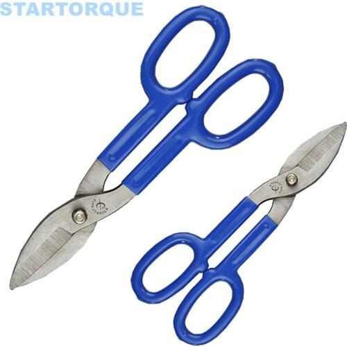 STARTORQUE 250mm 10" TIN Aviation Snips Carbon Steel Scissors For Cutting Iron Sheets Random color
