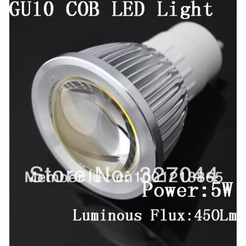 100% NEW 10PCS/LOT 3W 5w 7W 9W GU10 GU5.3 COB LED spotlight 6063Aluminum Support Dimmer Warm White/Cool White Limited Time Offer