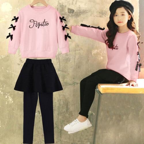 Sweatshirt Teen Toddler Girl Clothes Sets 2020 New Children Clothing Autumn WinterClothes Sport Suits For Kids Clothes Tracksuit