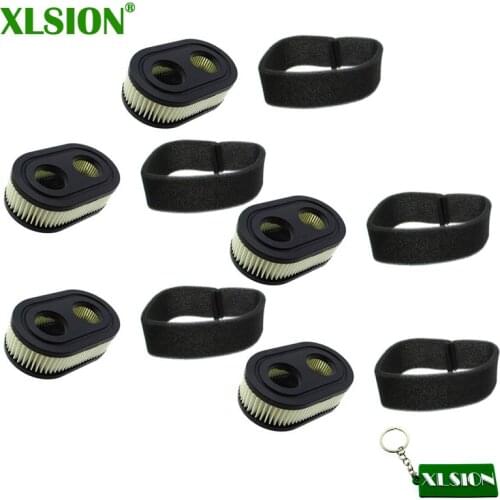 XLSION 5x Air Filter Set For Briggs & Stratton 4247 5432 5432K 593260 798452 798513 09P702 Cartridge 550E 550EX series