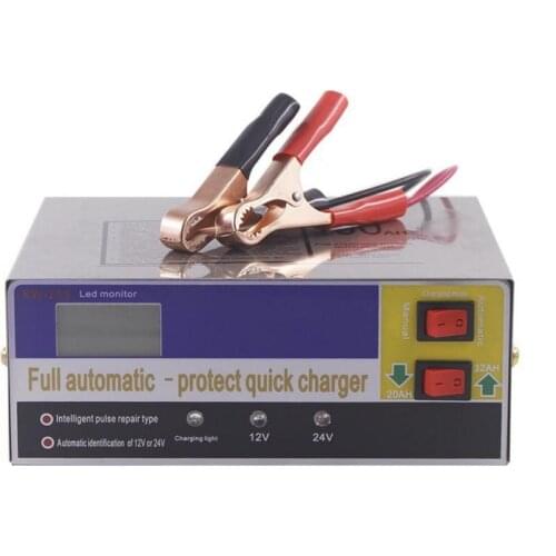 XW- 20S 12V 24V Full Automatic Intelligent Battery Charger 110V 220V Smart Pulse Repair Car Auto Motor 12 24 V Volt Voltage 10A