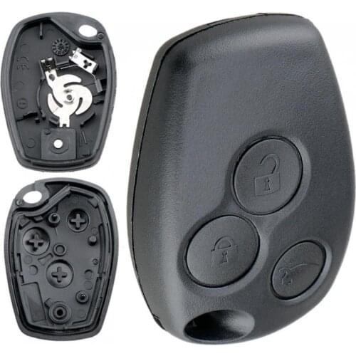 2.5mm*9.5mm 3 Buttons Car Remote Key Shell with 206 Blade Fit for Renault / Nissan Almera