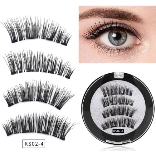 3D Magnetic Eyelashes Reusable Mink False Eyelashes Nature Eyelashes Extended Handmade Eye Makeup Tools