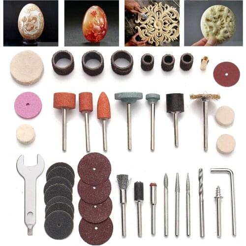 40Pcs x Rotary Power Tool Accessory Set For 1/8'' Shank Sanding Grinder Polish Accessories