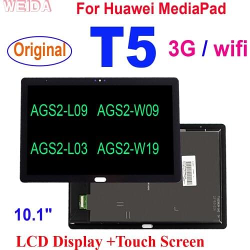 AAA+ 10.1" For Huawei MediaPad T5 LCD AGS2-L09 AGS2-W09 AGS2-L03 AGS2-W19 3G WIFI LCD Display Touch Screen Digitizer Assembly