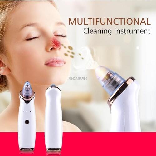 Microdermabrasion Blackhead Remover Vacuum Suction Face Pimple Acne Extractor Facial Pores Cleaner Skin Care Tools