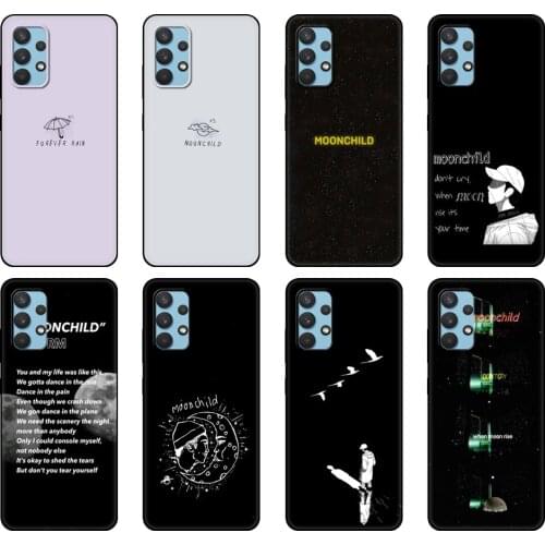 Black tpu Case For Samsung galaxy A12 A22 A32 A42 A52 A72 4g 5g S21 PLUS ultra back cover RM Mono 2018 Mixtape moon child Black