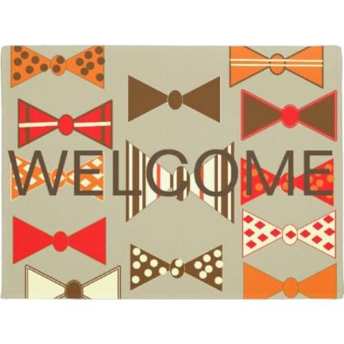 Bow Ties Doormat Doormat Home Decoration Entry Non-slip Door Mat Rubber Washable Floor mat
