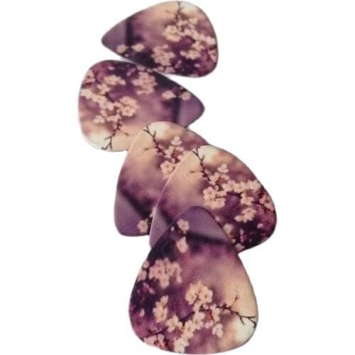 100pcs Cherry blossom SAKURA Celluloid Guitar Picks