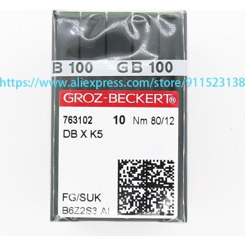 100 Pcs Genuine Germany Groz Beckert Embroidery Needle FG/SUK DB X K5 Nm 80/12 For Tajima Barudan SWF China Embroidery Machine