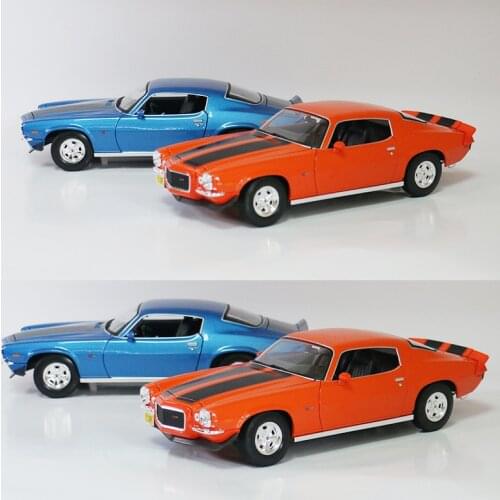 1:18 alloy 1971 Camaro classic car model,high-simulation collection of car decorations,4 doors,free shipping