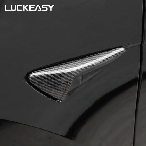 LUCKEASY Auto Exterior Accessories Turn Signal Bescherming For 2021 Tesla Model 3 Model Y ABS Side Camera Protection Cover