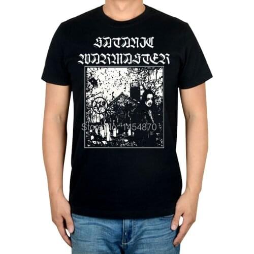 Summer style Cool Finland Satanic warmaster Rock Brand t shirt 100%Cotton Punk fitness Hardrock Metal black shirts