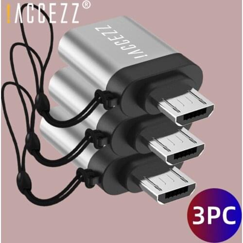 !ACCEZZ Micro USB OTG Adapter To USB3.0 Female Data Sync Connector Phone For Xiaomi Samsung S7 S6 Support SD Reader U disk Flash