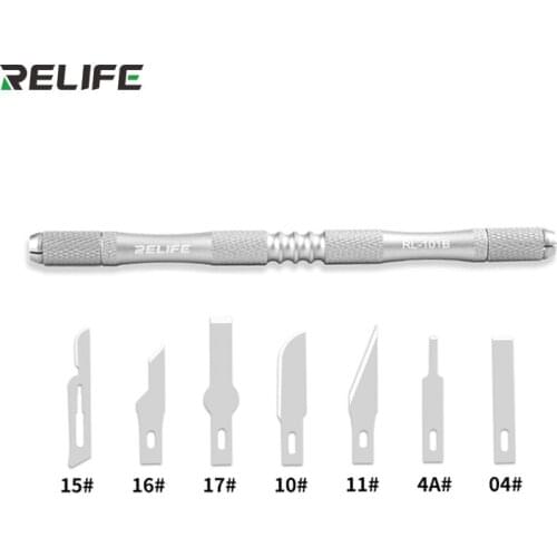 RELIFE RL-101B 8 in 1 Knife Set Blades for repair Moblie Phone maintenance tools Set for BGA Remove glue edge Thin blade