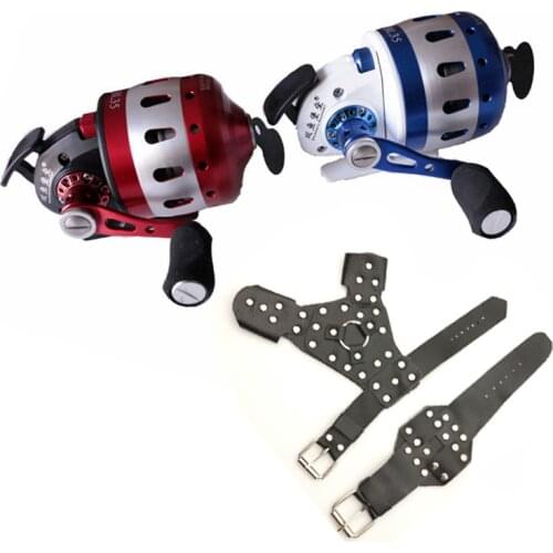 Handguard Fishing Reel 6+1BB Hunting BL35 Closed Metal Coil Wheel Outdoor with 5#PE line 50M