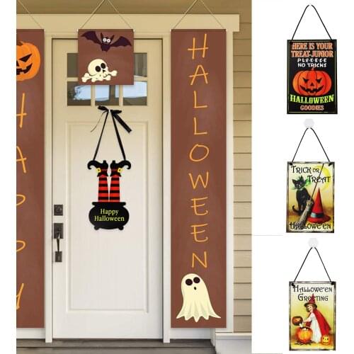 Halloween Wall Art Hanging Ornament Creative Wooden Crafts For Home Living Room Bedroom Decoration Декор Комнаты