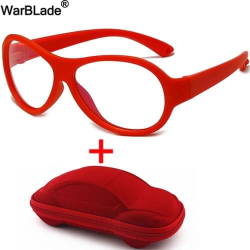 WarBLade Anti blue Light Kids Glasses Children Optical Frame Eyeglasses Boys Girls Computer Transparent Blocking Glasses UV400