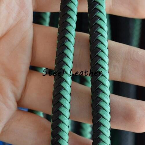 5m/lot Approx approx 7*5mm Flat Leather Cord Bracelet braided leather Cords Rope Thread String Necklace DIY Jewelry Findings