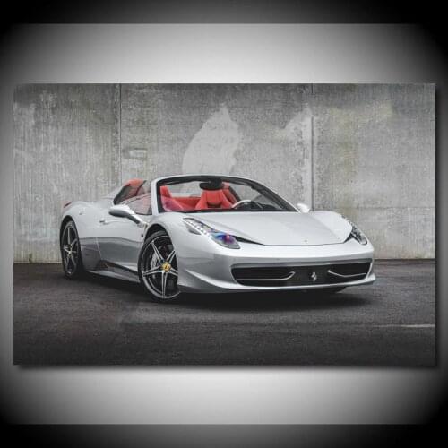 Supercar Posters and Prints Ferraris Italia 458 Cabriolet Cars Canvas Paintings Wall Art Picture for Living Room Decor