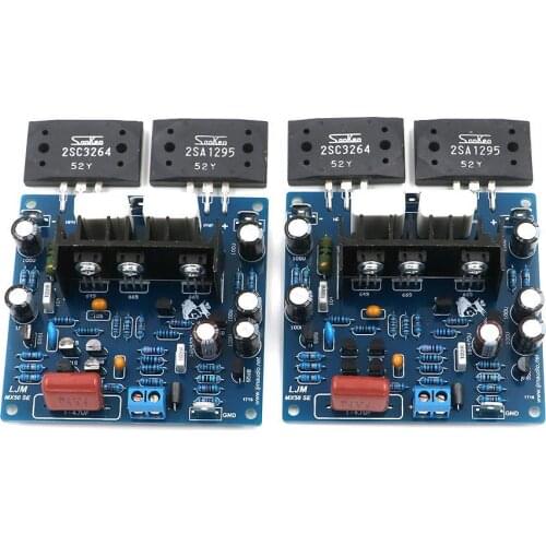 Assembly 2PCS MX50 SE LAPT 2SA1295 2SC3264 Power amplifier board Dual Channel power amp