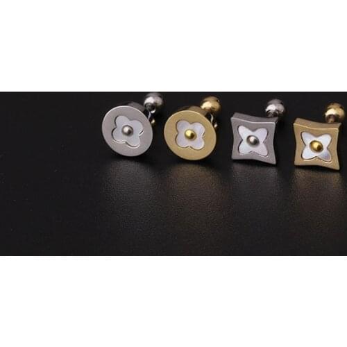 1PCS Mini Luck Conch Rook Lobe Tragus Stud New Cartilage Summer Earring Helix Piercing Jewelry