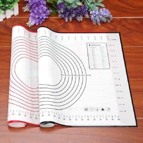 2 Colour Silicone Baking Sheet Dough Pastry Cakes Bakeware Liner Heat Resistance Mat Paste Flour Table Pad Kitchen Cooking Tools